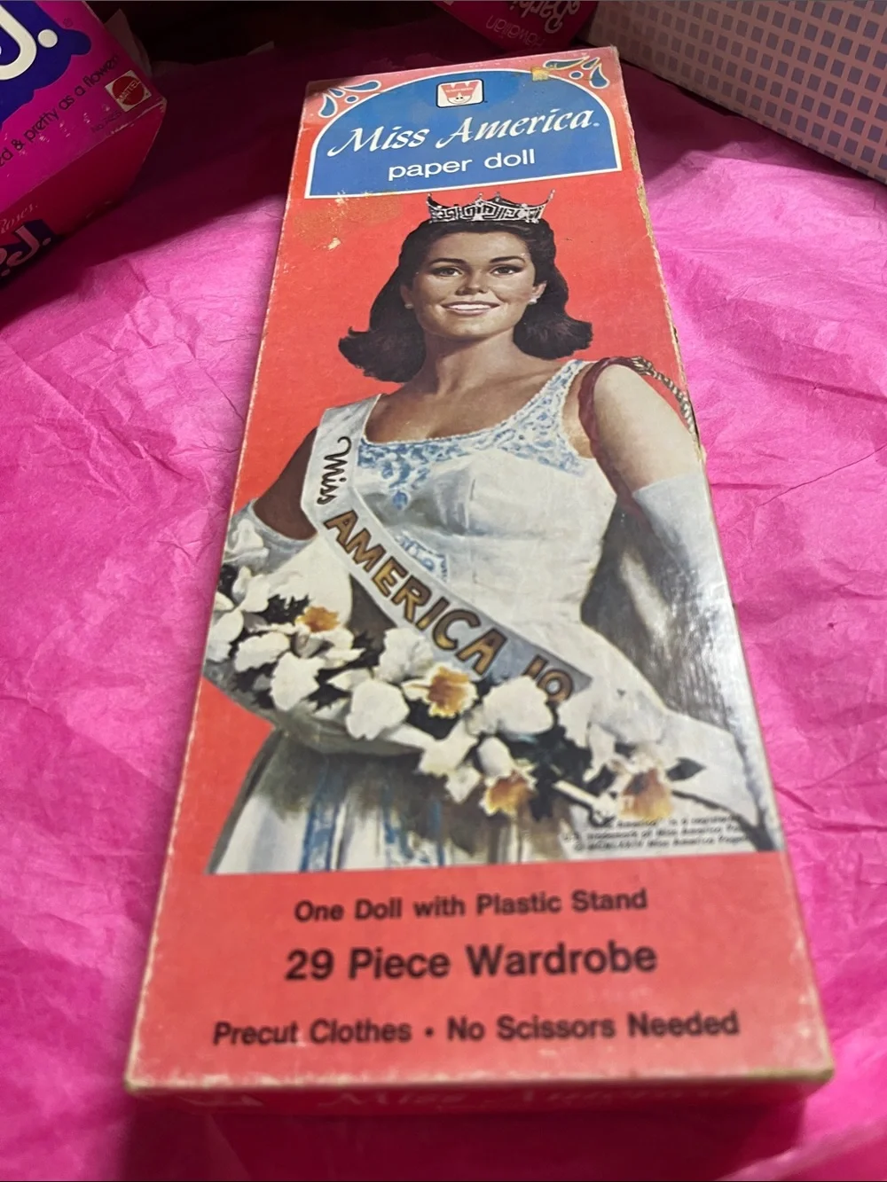 vintage 1974 Whitman Miss America paper doll set 29 piece wardrobe